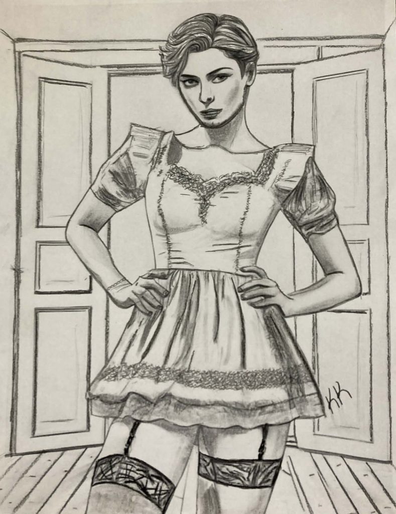 A Sissy Christmas Dream Image of Toni the Sissy